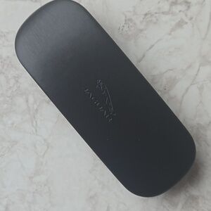 Jaguar black hard shell Sunglass or Glasses  Eyewear case, euc